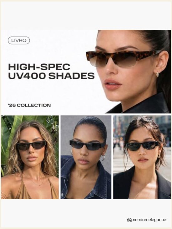 Polarized Semi Rimless Sunglasses Women Retro Round main image 6